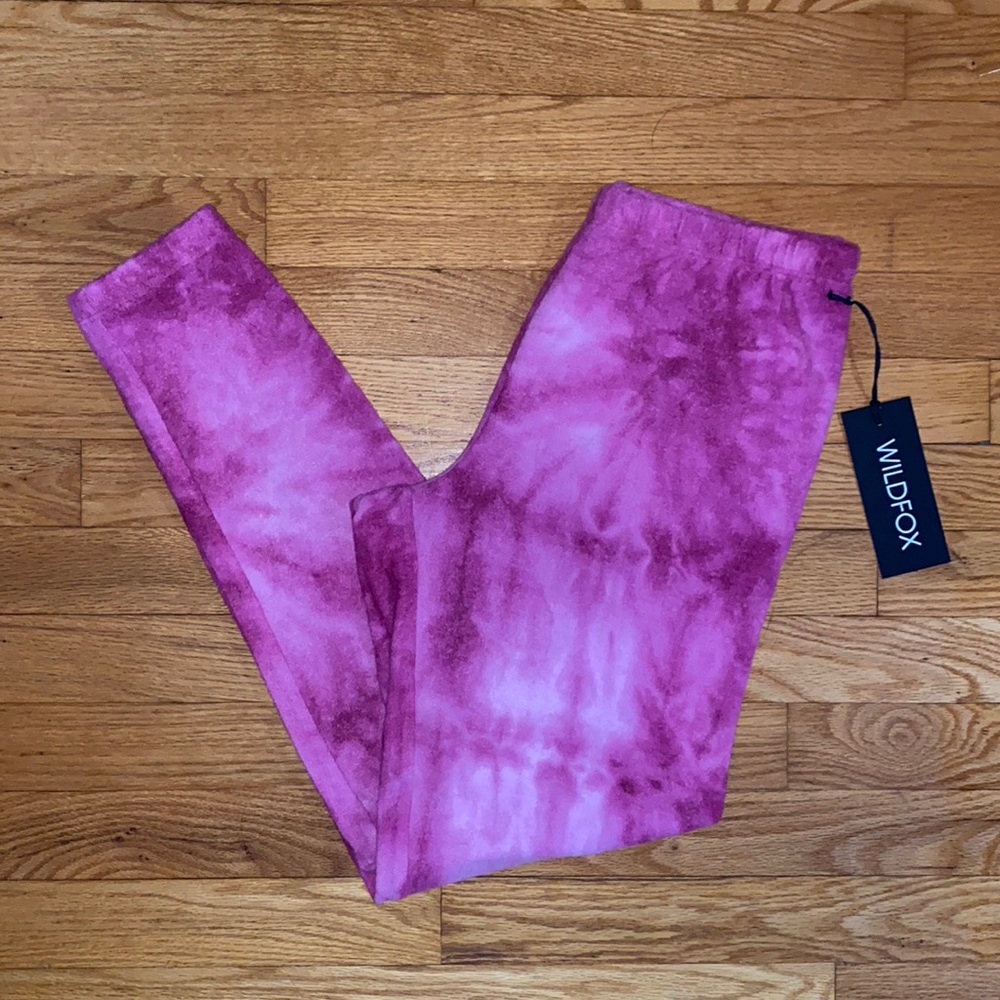 WILDFOX Pink Tie Dye Sweatpants XS